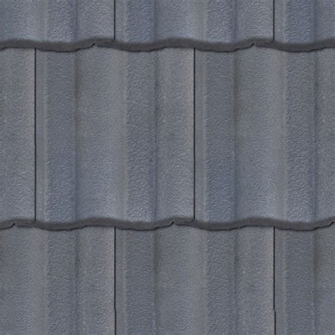 Concrete Roof Tile Texture Seamless 03470
