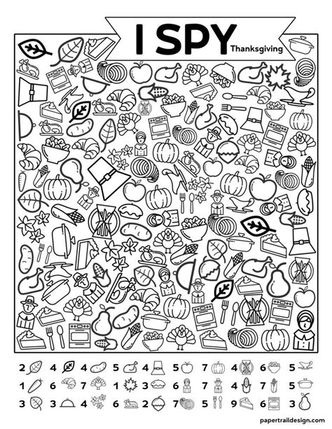 Summer I Spy Coloring Pages