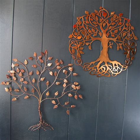 Decorative Copper Wall Paintings Copper Branch Sculpture Metal