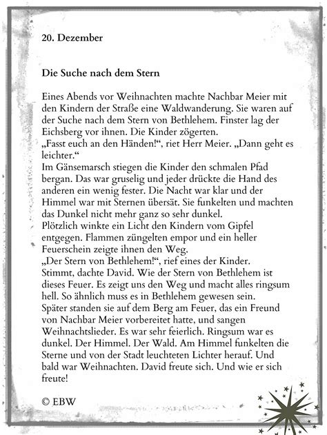 24 wunderschöne alle geschichten sind selbstverständlich kostenlos und zum vorlesen könnt ihr diese ganz leicht downloaden/ausdrucken. Sternensucher - 20. Dezember | Winterzeit