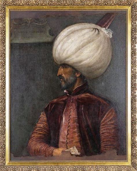 A Follower Of Tiziano Vecellio Portrait Of Sultan Süleyman C1494 1566