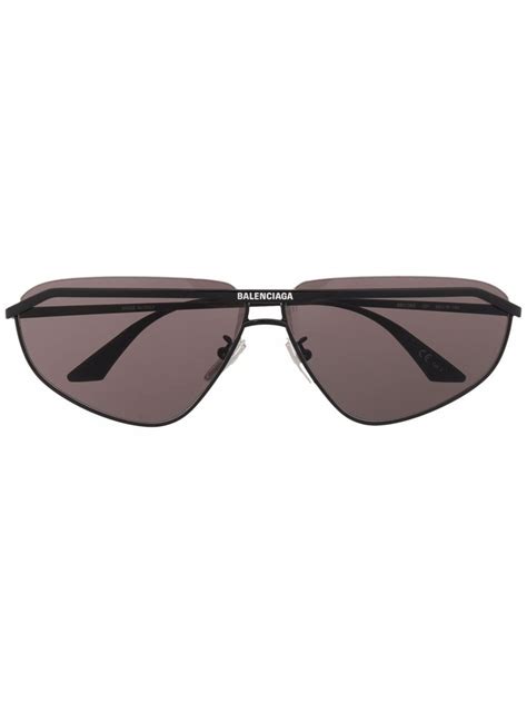 balenciaga eyewear bridge d frame sunglasses black modes