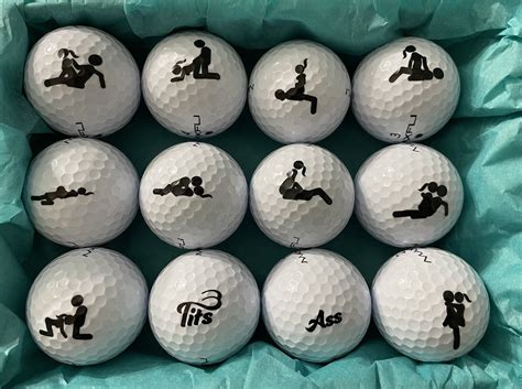 Explicit Funny Golf Balls Dirty Sex Positions Bachelor Etsy