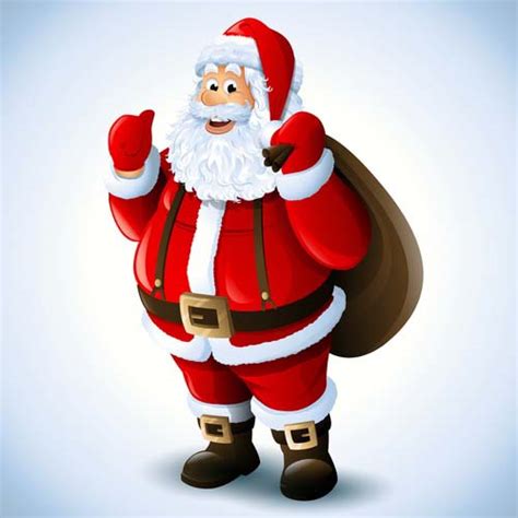 Santa Claus Happy Christmas Vector 01 Free Download