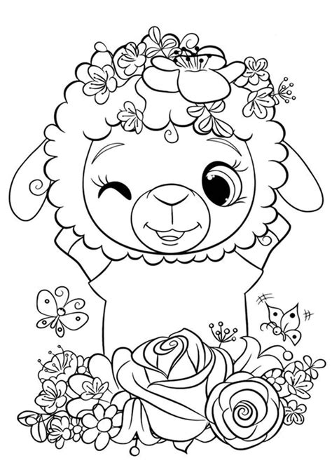 Free & Easy To Print Cute Coloring Pages - Tulamama