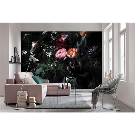 Komar Floral Still Life Wall Mural 8 999 The Home Depot Wallpaper