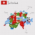 Switzerland Map of Major Sights and Attractions - OrangeSmile.com