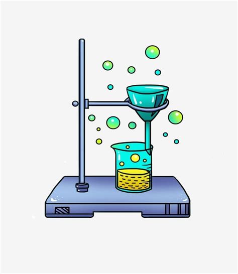 Química De Laboratorio Ilustración De Dibujos Animados Instrumentos