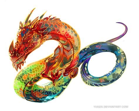 Rainbow Dragon Tattoo Art By Yuuza On Deviantart