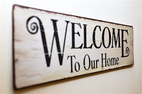 Welcome To Our Home Print Brown Wooden Wall Decor · Free Stock Photo