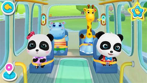 Little Panda School Bus Go Shopping Kids Cartoon Kids Videos