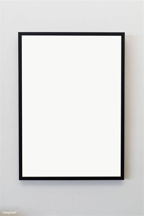 Black Frame Against A Gray Wall Transparent Png Free Image By