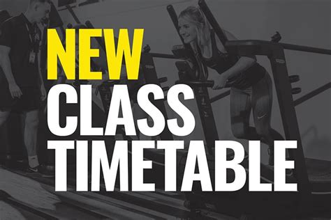 New Class Timetable Begins 15th Jan Prolife Fitness Centre