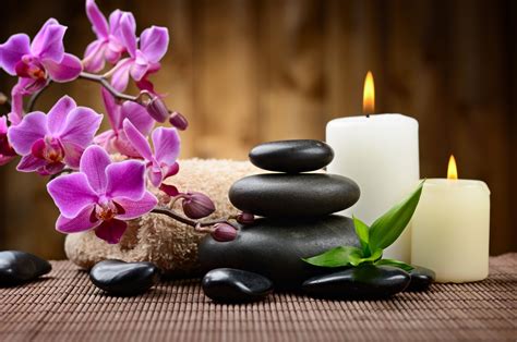 Download Towel Spa Orchid Candle Religious Zen 4k Ultra Hd Wallpaper