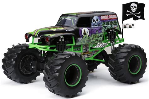 New Bright Rc Monster Jam 18 Scale 4x4 Radio Control Truck Grave