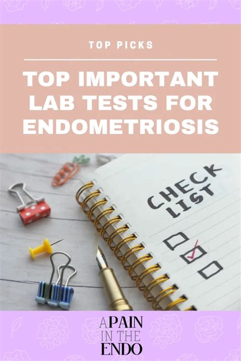 Get These 24 Important Lab Tests When You Have Endometriosis