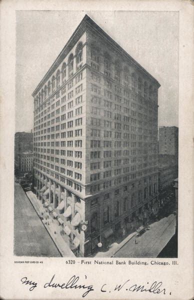 First National Bank Building Chicago Il Postcard