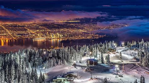 An Alpine Sanctuary Vancouver City Grouse Mountain Aerial View