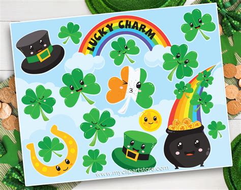 Lucky Shamrock Clipart Premium Design By Myclipartstore