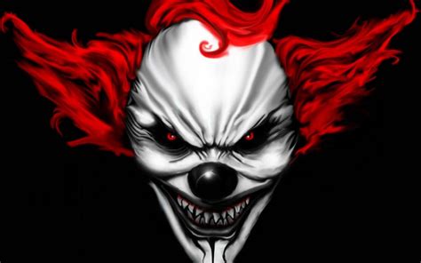 Dark Evil Clown Hd Wallpaper Background Image