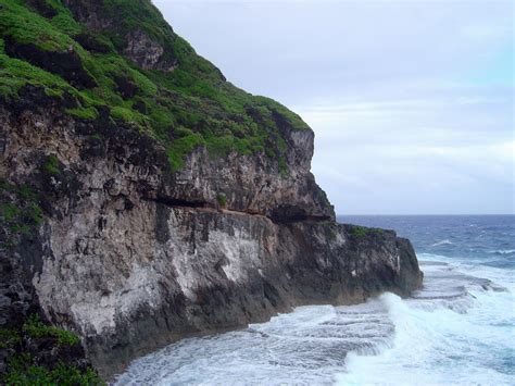 Cliffs And Coastal Landscape In Marina Bay Guam Image Free Stock