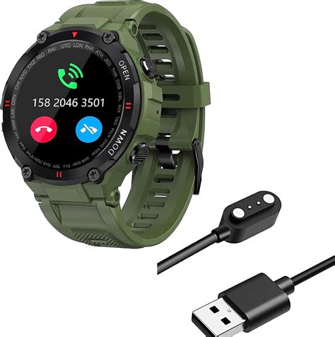 Eigiis Military Smart Watch For Men Outdoor Waterproof Tactical Smartwatch Bluetooth