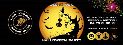 Halloween Party 31 octobre - Lyon - Les Voiles du Grand Large