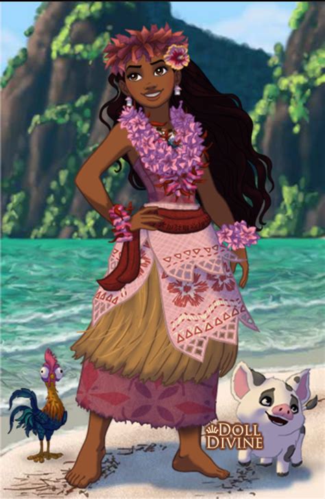 Moana In Beautiful Hawaiian Pink Disney Princess Moana Disney Moana