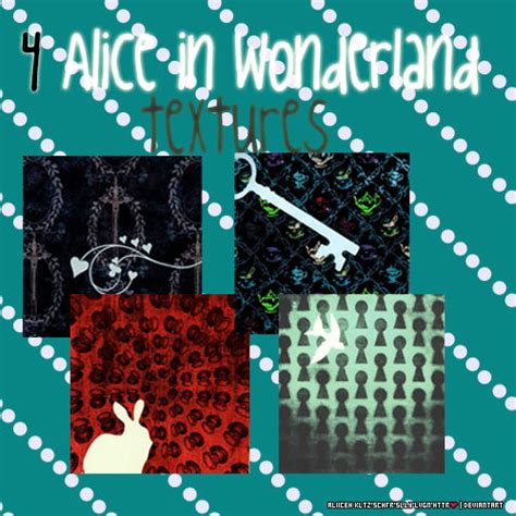 4 Alice In Wonderland Textures By Lilia Kltz Schfr3 On Deviantart