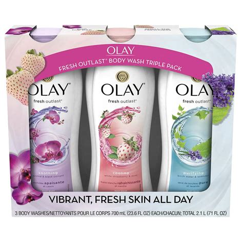 Olay Fresh Outlast Body Wash Triple Pack 236 Fl