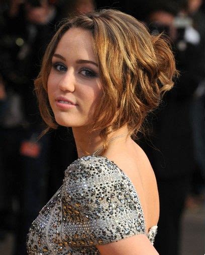 Miley Cyrus Messy Updos 2012 Popular Haircuts Miley Cyrus Hair