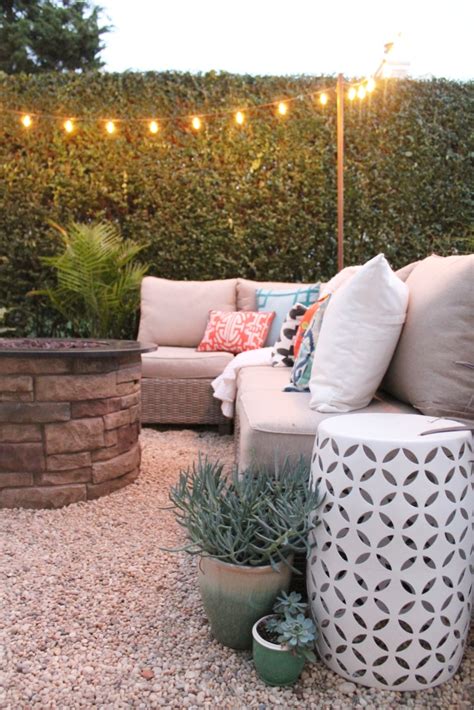 If you'd like to learn more about how to build your own patio, check out this site for some simple instructions and this. Create A DIY Pea Gravel Patio The Easy Way - City Farmhouse