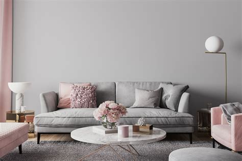 11 Pink And Grey Living Room Ideas