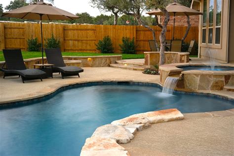 Apsp Award Winning Freeform Swimming Pool Round Rock Texas