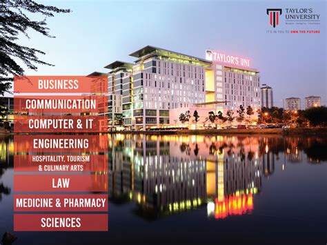 1 jalan taylor's, 47500 subang jaya, selangor darul ehsan. Taylor's University Malaysia - Fast Track Education Services