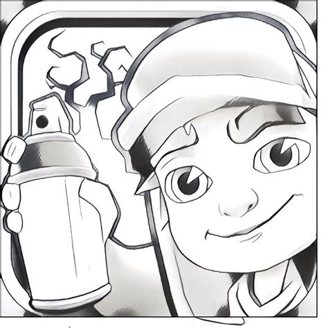 Subway Surfers Coloring Page