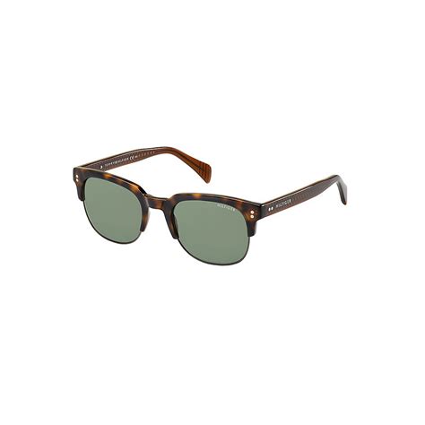 Tommy Hilfiger Vintage Sunglasses In Brown For Men Matte Brown Dark