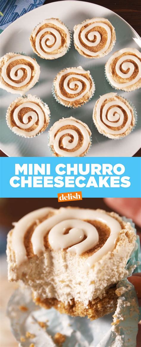 Mini Churro Cheesecakes Recipe Churro Cheesecake Savoury Cake