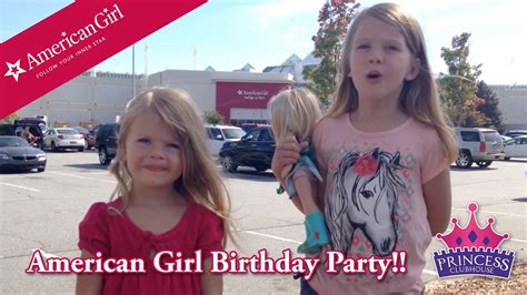 american girl store birthday party surprise doll youtube