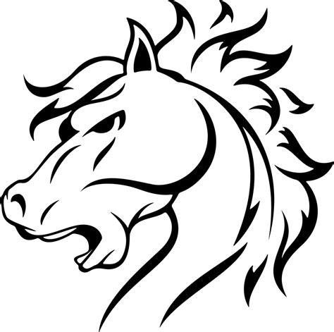 Download Stylized Horse Head Logo