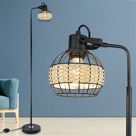 Buy Dllt Led Floor Lamp Adjustable Head Standing Lamp With Heavy Metal