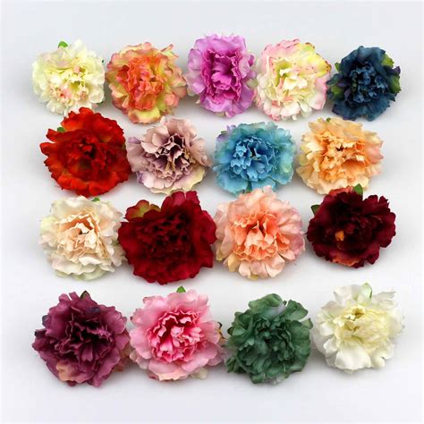 silk wedding flowers 10 pieces 6cm high quality hydrangea flower head silk artificial color