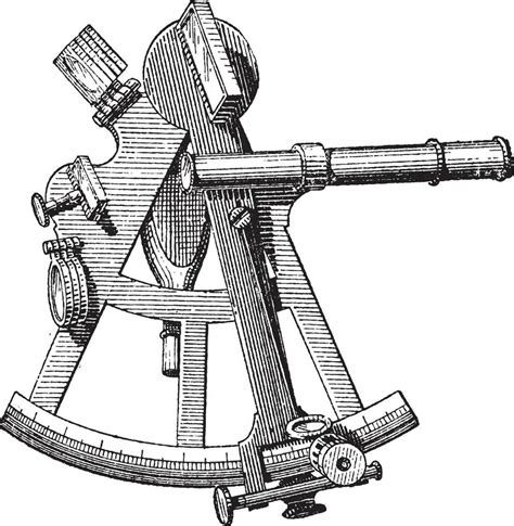sextant isolated on white vintage engraving 35468180 vector art at vecteezy