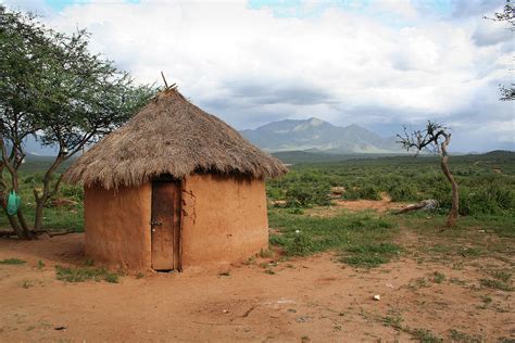 A Hut Made Out Of Mud In Africa By Andydidyk