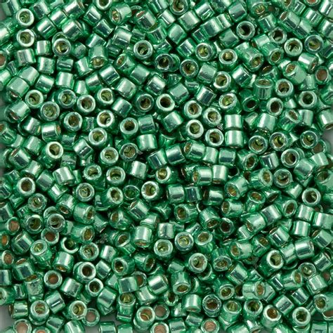 Miyuki Delica Seed Bead 100 Duracoat Galvanized Dark Mint Green 7g Tu