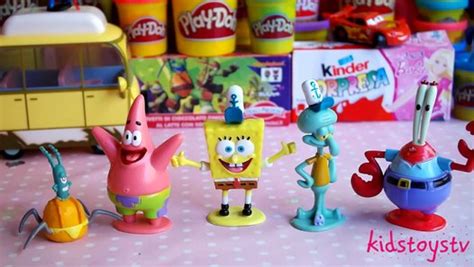 Spongebob Squarepants Toys Unboxing Play Doh Creations Playdough
