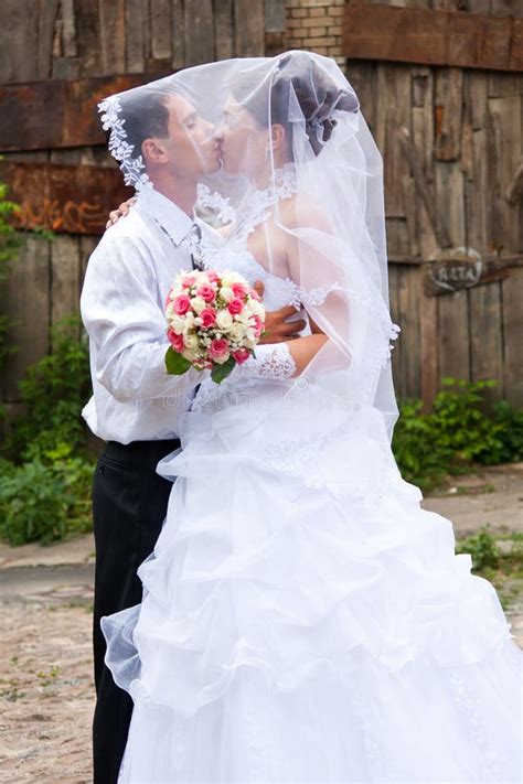 Bride And Groom Kissing Stock Images Image 21046674