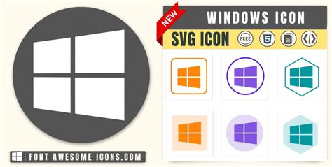 Windows Icon Svg Code — Download Path Html
