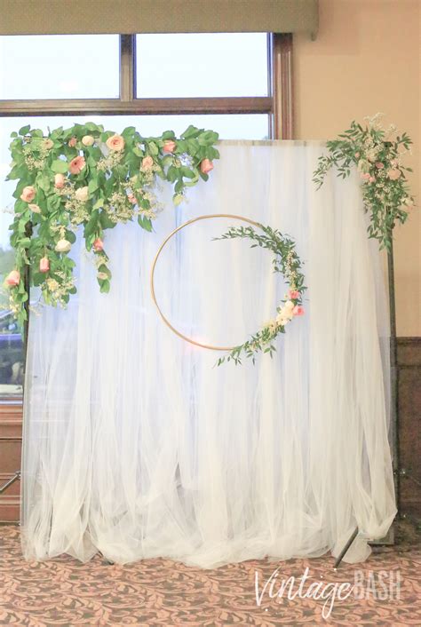 Gorgeous Greenery Wedding Backdrop Inspiration Vintagebash