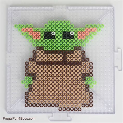 Baby Yoda Pixel Art Grid